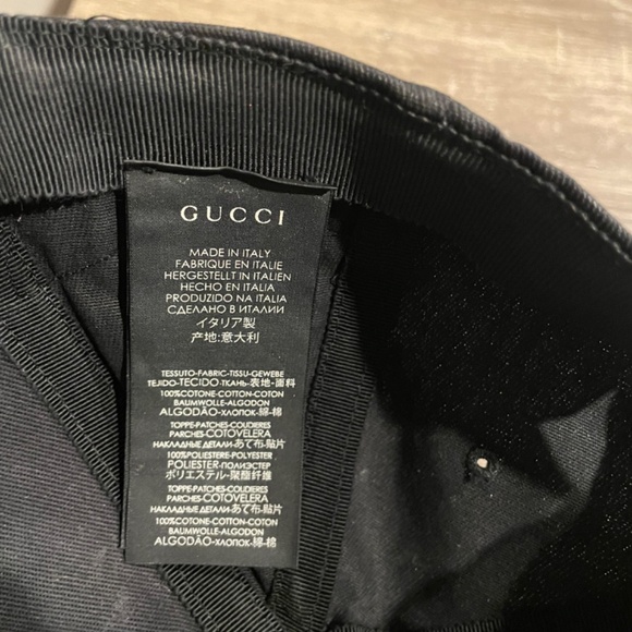 GUCCI X MLB NY Yankees Black Embroidered Butterfly 57-61 CM - Picture 9 of 9